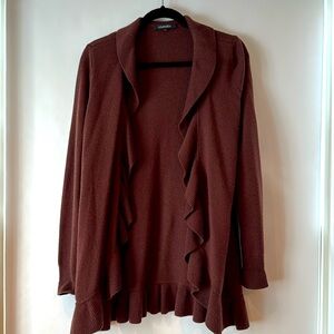 COURAGE.b brown sweater in wool/cashmere blend